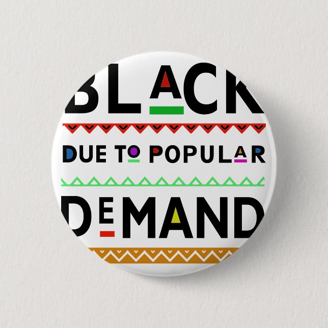Badge Rond 5 Cm Pièce en t d'Afrocentric (Devant)