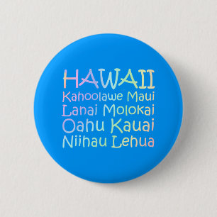 Badge Rond 5 Cm PIÈCE EN T Hawaï