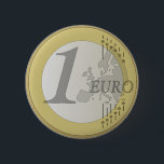 Badge Rond 5 Cm Pièce Euro<br><div class="desc">Motif rond 1 euro</div>