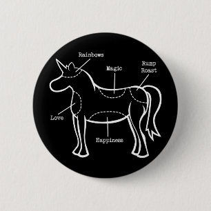 Badge Rond 5 Cm Pièces de licorne
