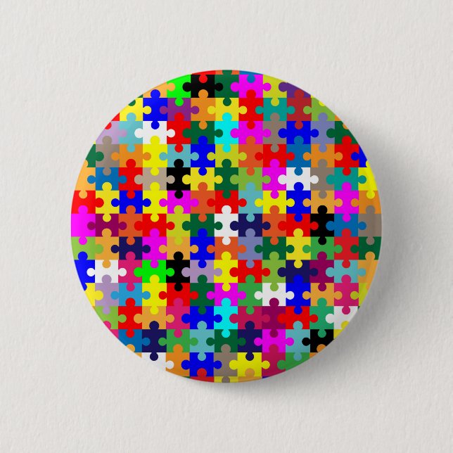 Badge Rond 5 Cm Pièces de scie en couleur (Devant)