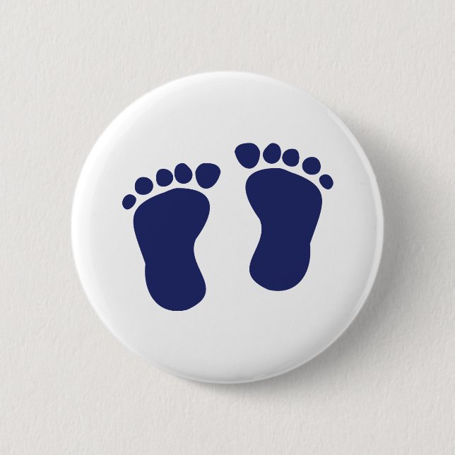 Badge Rond 5 Cm Pieds - bébé (Devant)