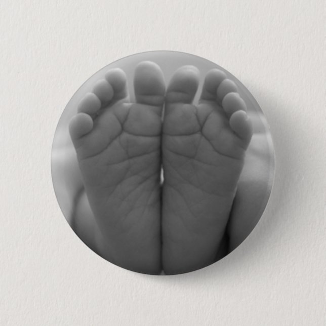 Badge Rond 5 Cm Pieds bébé (Devant)
