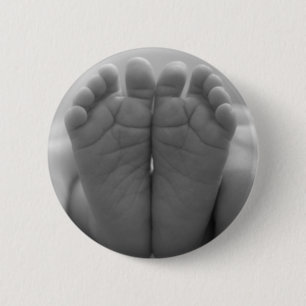 Badge Rond 5 Cm Pieds bébé