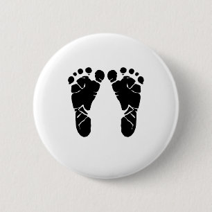 Badge Rond 5 Cm Pieds de bébé