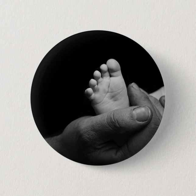 Badge Rond 5 Cm pieds de bébé (Devant)