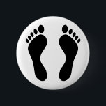 Badge Rond 5 Cm pieds de pas<br><div class="desc">empreintes de pas</div>