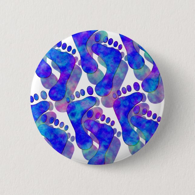 Badge Rond 5 Cm Pieds froids (Devant)