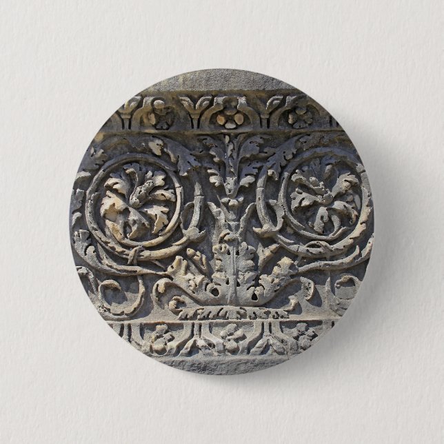 Badge Rond 5 Cm Pierre romaine (Devant)
