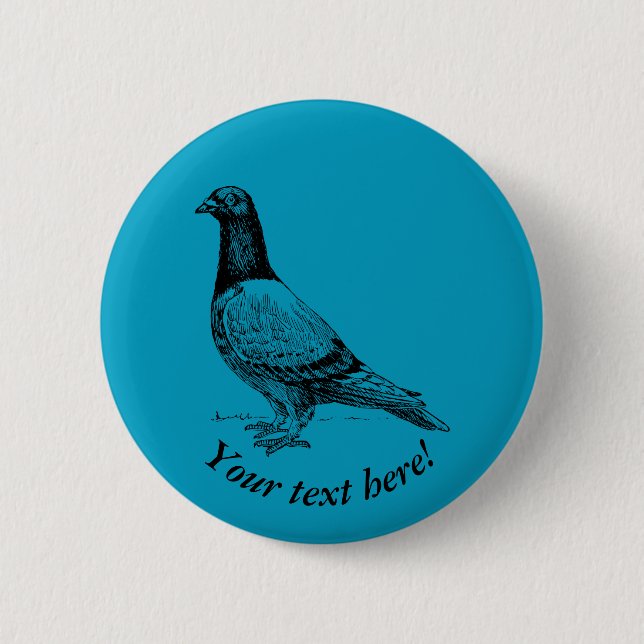 Badge Rond 5 Cm Pigeon (Devant)