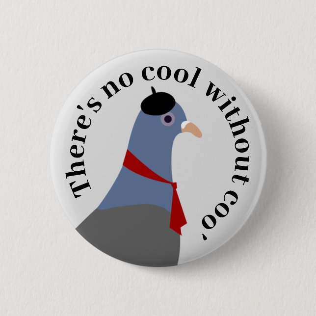 Badge Rond 5 Cm Pigeon (Devant)