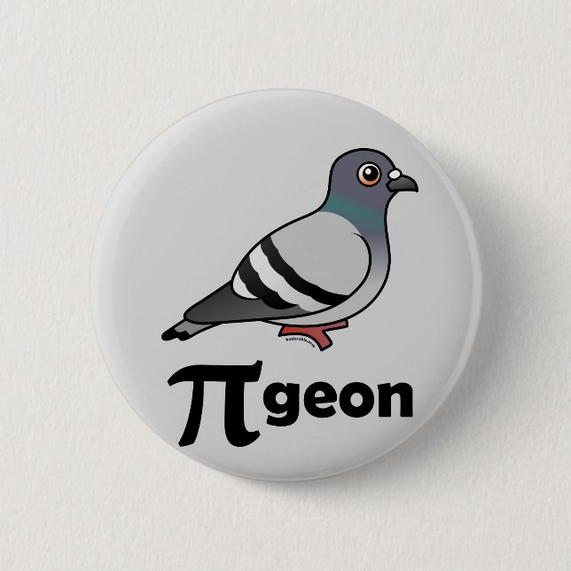 Badge Rond 5 Cm Pigeon de Birdorable/pigeon pi (Devant)