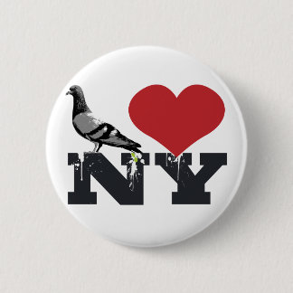 Badge Rond 5 Cm Pigeon de NY