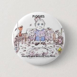 Badge Rond 5 Cm PIGGIES, livre d'histoire pour endormir de maman