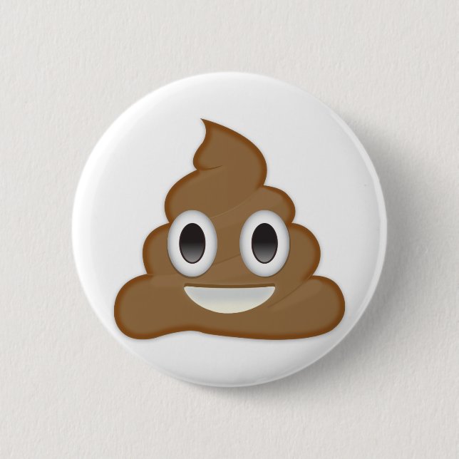 Badge Rond 5 Cm Pile de Poo Emoji (Devant)