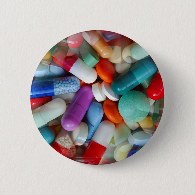 Badge Rond 5 Cm pills (Devant)