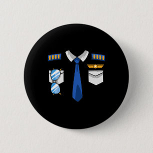 Badge Rond 5 Cm Pilote Costume Uniforme Aviateur Aviateur Aviateur