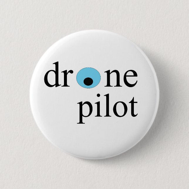 Badge Rond 5 Cm pilote de bourdon (Devant)