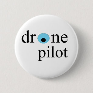 Badge Rond 5 Cm pilote de bourdon