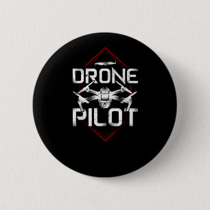 Badge Rond 5 Cm Pilote de drone
