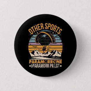 Badge Rond 5 Cm Pilote de paramoteur Paramoteur