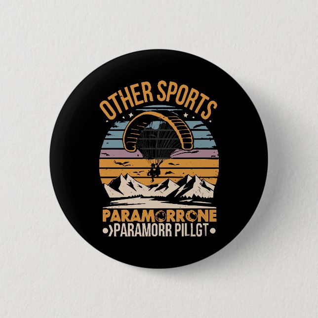 Badge Rond 5 Cm Pilote de paramoteur Paramoteur (Devant)