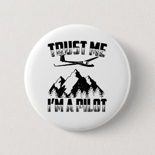 Badge Rond 5 Cm Pilote de planeur  Cadeaux thermiques en plein ess