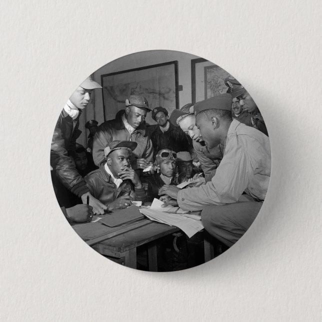 Badge Rond 5 Cm Pilotes de groupe de combattant d'aviateurs de (Devant)