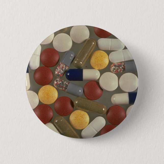 Badge Rond 5 Cm Pilules (Devant)