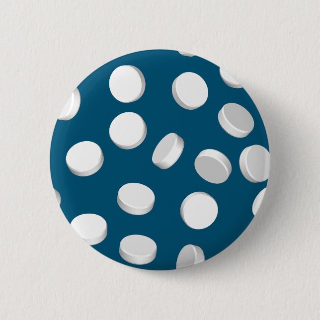 Badge Rond 5 Cm pilules bleues (Devant)