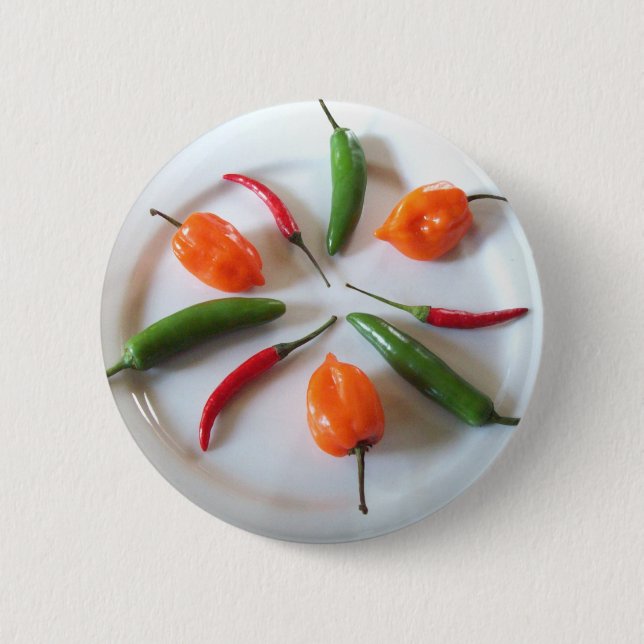 Badge Rond 5 Cm Piments 2 (Devant)