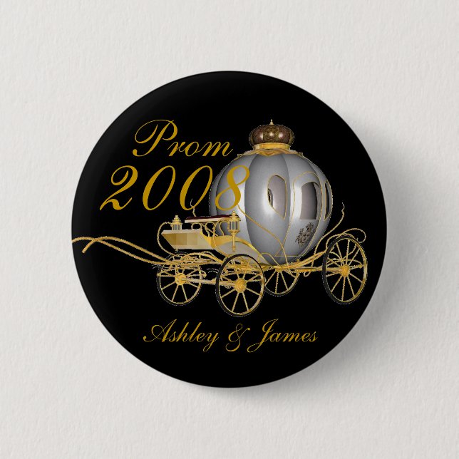 Badge Rond 5 Cm Pin 2008 royal de bal d'étudiants (Devant)