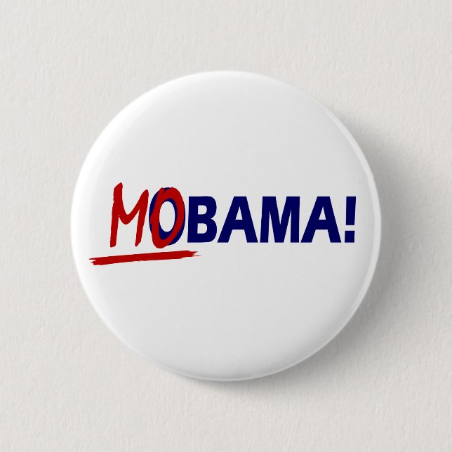 BADGE ROND 5 CM PIN 2012 DE MOBAMA OBAMA (Devant)