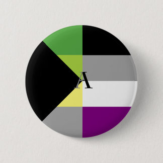 Badge Rond 5 Cm Pin asexuel d'as de Demiromantic Demi