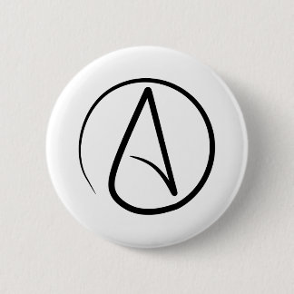 Badge Rond 5 Cm Pin athée de symbole