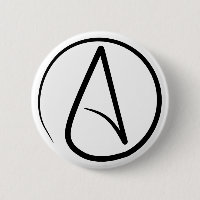 Pin athée de symbole