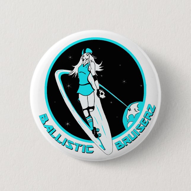 Badge Rond 5 Cm Pin ballistique de Bruiserz (Devant)