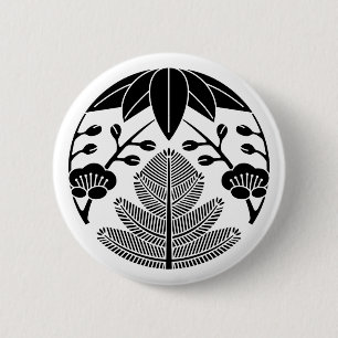 Badge Rond 5 Cm Pin bambou ume