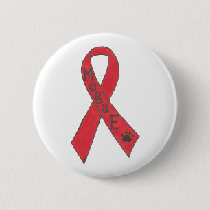Badge Rond 5 Cm Pin canin de ruban de soutien de Megaesophagus