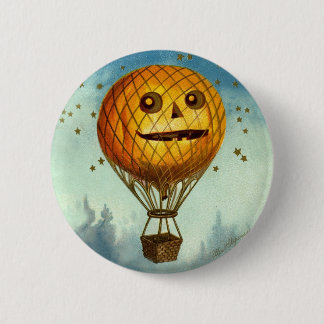 Badge Rond 5 Cm Pin chaud vintage de ballon à air de Halloween