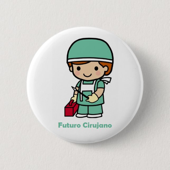 Badge Rond 5 Cm Pin chirurgien (Devant)