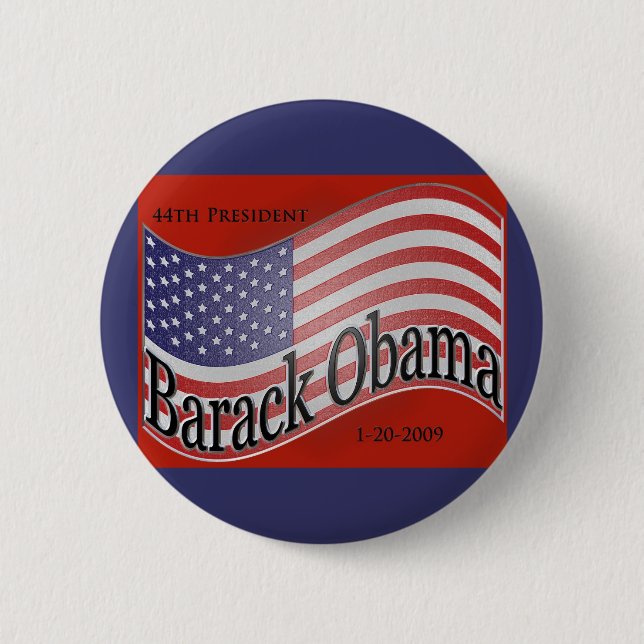 Badge Rond 5 Cm Pin collectable d'inauguration d'Obama (Devant)