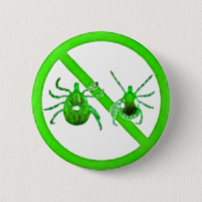 Badge Rond 5 Cm Pin, conscience de la maladie de Lyme (coutils de (Devant)