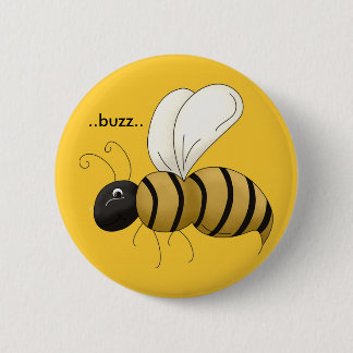 Badge Rond 5 Cm Pin d'abeille