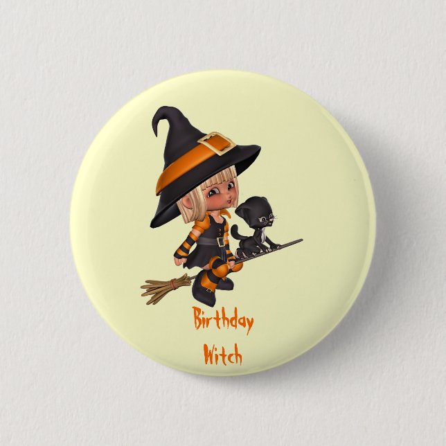 Badge Rond 5 Cm Pin d'anniversaire de Halloween (Devant)