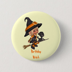 Badge Rond 5 Cm Pin d'anniversaire de Halloween