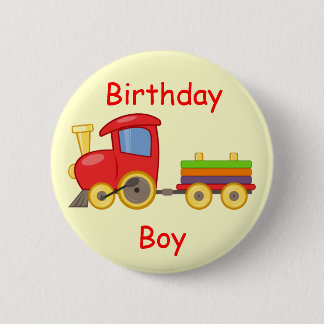 Badge Rond 5 Cm Pin d'anniversaire de train