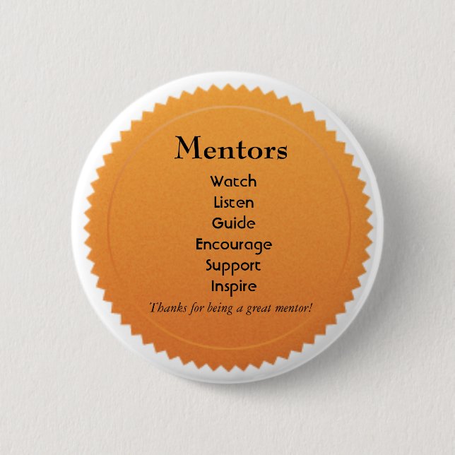 Badge Rond 5 Cm Pin d'appréciation de mentor (Devant)
