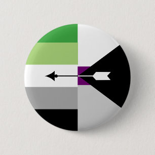 Badge Rond 5 Cm Pin d'Aromantic Demisexual