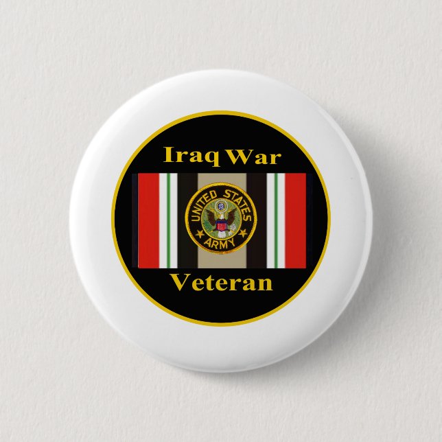 Badge Rond 5 Cm Pin de "armée" de combattant d'Irak (Devant)